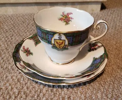 Buy Vintage Royal Standard China Cup, Saucer & Plate Bonnie Scotland- Clan MacDonald • 19£
