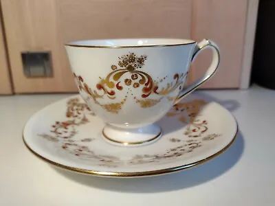 Buy Royal Crown Derby Red Jewelling And Floral Gilded Border Cabinet Cup And Saucer • 6.50£