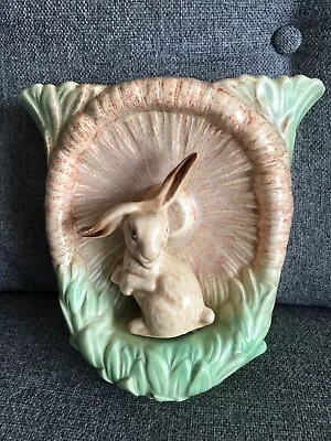 Buy A Vintage / Antique SylvaC Flop-Eared Bunny Rabbit Wall Pocket Vase Shape 323 • 19.95£