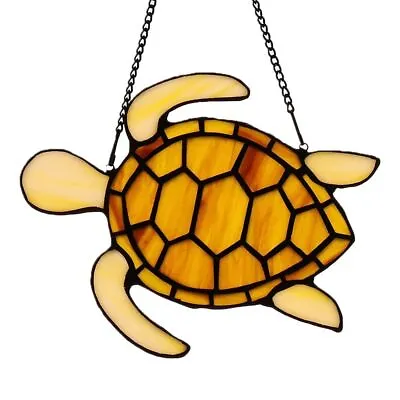 Buy Stained Glass Window Hangings Wall Art Window Ornaments Sea Turtle Decor • 7.42£