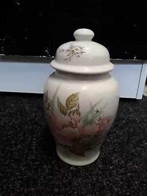 Buy Melba Ware Tall Lidded Vase/Jar Floral Pattern • 3£