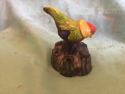 Buy Vintage Lustreware Art Pottery Flower Frog Multicoloured Bird Made In Japan • 4£