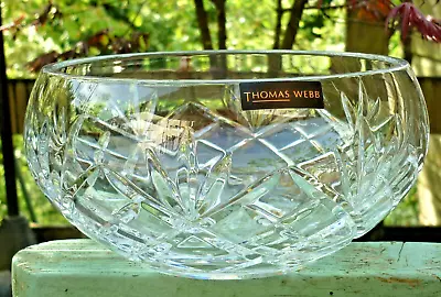 Buy New In Box Thomas Webb Hand Cut Crystal Celia Pattern Deep Bowl.7 3/4 Diam. • 14.99£