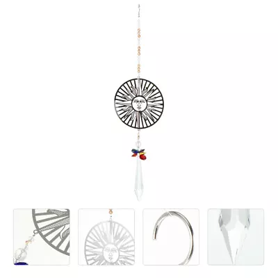 Buy Crystal Butterfly Ornament Glass And Metal Windchimes Outdoors • 12.29£