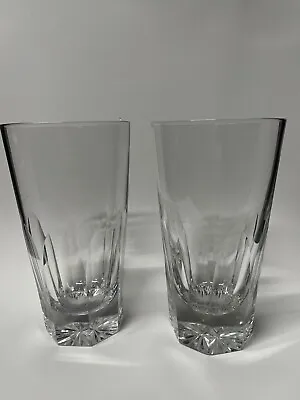 Buy Pair Of Antique 1841 Harcort Pattern Baccarat Crystal Highball Glasses Vintage • 289.54£