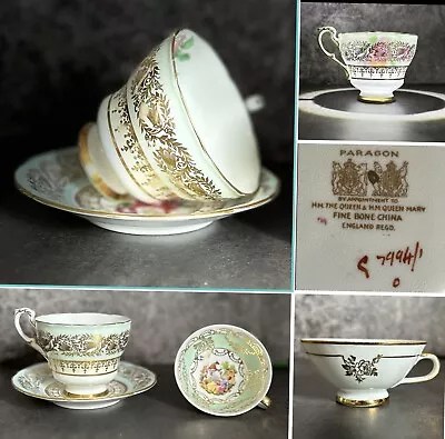 Buy Paragon Fine Bone China Teacup & Saucer By Appointment The Queen Bavaria Tea Cup • 15.95£