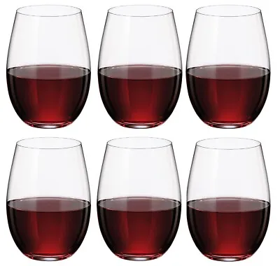 Buy Stemless Wine Glasses Bohemia Cristal 560ml Gift Box Clara -box Of 6- • 20.99£