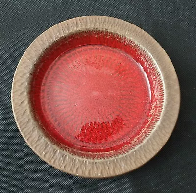 Buy Gunnar Nylund Stoneware Dish Bowl Red Glaze Drip Nymolle Vintage Mid-Century • 174.99£
