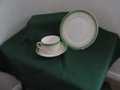 Buy Vintage SOHO Pottery Solian Ware Queens Green Tea Cup ,Saucer And Tea Plate • 9.99£