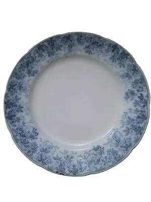 Buy Antique ALFRED MEAKIN LYNN ENGLAND  F Pattern FLOW Floral 8  Plate BLUISH GRAY • 10.79£
