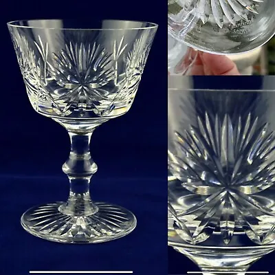 Buy 👀1 Edinburgh Crystal “STAR OF EDINBURGH” Champagne Saucer Glass 5 1/4″ SIGNED🎁 • 35£