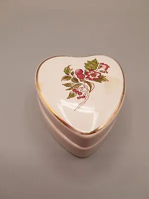Buy Wade Royal Victoria Pottery Heart Shaped Trinket Box Gardner Merchant 1986 • 0.99£