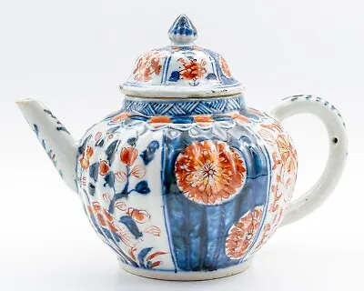 Buy Export Chinese Porcelain Imari Blue White Teapot Lotus Qing Kangxi (1662-1722) • 300£