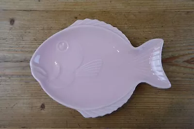 Buy Vintage Dartmouth Pottery Pink Fish Dish 9 X 6.5  D804 • 5£