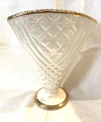 Buy Vintage Lustre Ware Quilted Vase Gilded Stunning • 14.99£