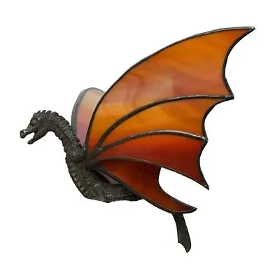 Buy Hanging Dragon Stained Suncatcher Handmade Stained Glass Window Decoration Props • 7.99£