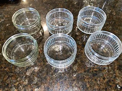 Buy 6 X Empty Glass GU Pots Jars • 3.50£