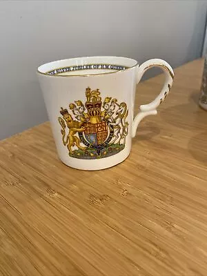 Buy Aynsley Bone China Silver Jubilee Mug Cup History Of Kings & Queens • 8£