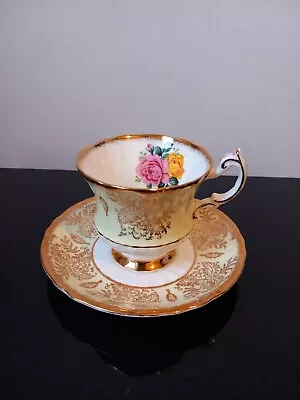 Buy Paragon Fine Bone China Yellow Gold Rose Gilded Cup & Saucer  • 18£