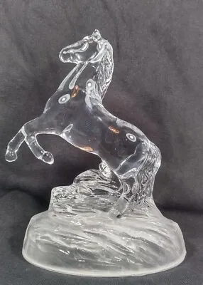 Buy CRYSTAL D'ARQUES Clear Glass Lead Crystal Horse Figurine Ornament • 12£