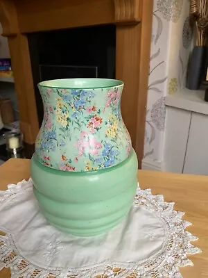 Buy Shelley  Pottery ‘Melody’ Chintz Vase • 18£