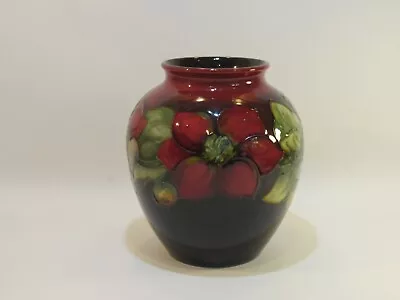 Buy Walter Moorcroft Pottery 'clematis' Pattern Vase - 15 Cm (6 ) Tall - Signed • 325£