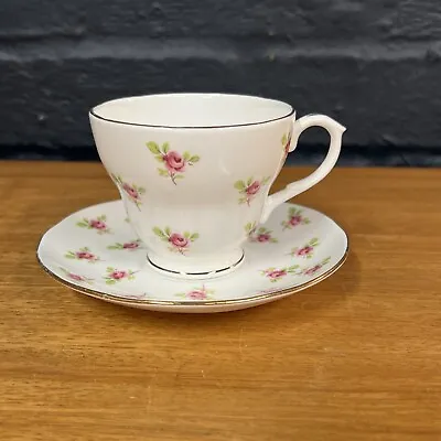 Buy Duchess Pink Roses Tea Cup & Saucer Bone China B187 • 12.99£