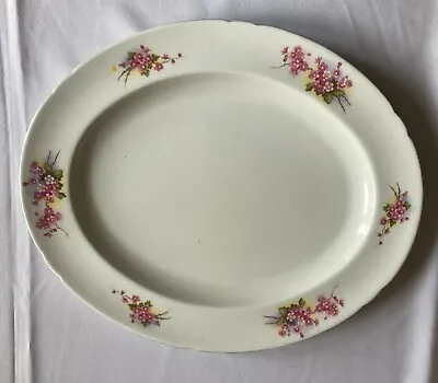Buy Antique Bone China Large Platter Pink Floral Pattern Made By Shelley England   • 7.50£