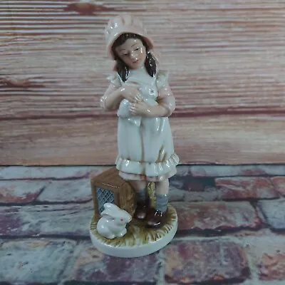 Buy Royal Osborne Childhood Memories Hand Painted Girl With Rabbits Figurine  • 12.50£
