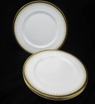 Buy 4 X Paragon Athena 10 3/4  Dinner Plates   Royal Albert Bone China Gold & White • 39.99£