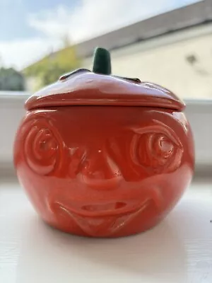 Buy Vintage Sylvac 4751 Tomato Red Face Pot With Lid • 15£