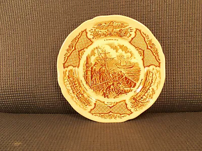 Buy Alfred Meakin Dinnerware Fair Winds Brown Pattern Bread Plate 7  • 4.69£