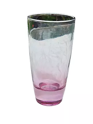 Buy Vintage Light Pink Depression Glass Vase Thick Bottom 18 Cm • 9.50£