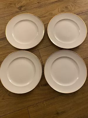 Buy Set Of 4 X JONELLE John Lewis (Thomas Germany) 10  Dinner Plates With Gold Trim • 19.99£