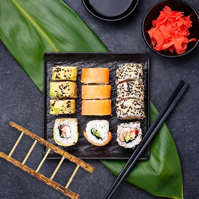 Buy  Bamboo Ladder Sashimi Arrangement Novelty Sushi Plate Japanese Tableware • 6.64£
