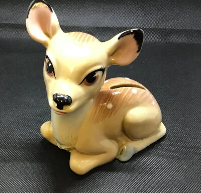 Buy Wade Money Box “Bambi” Disney Character Figurine Fawn / Deer With Stopper • 20£