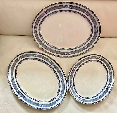 Buy Vintage 1920s/30s Losol Ware Ormonde 3 Oval Platters Keeling & Co Burslem • 7.50£