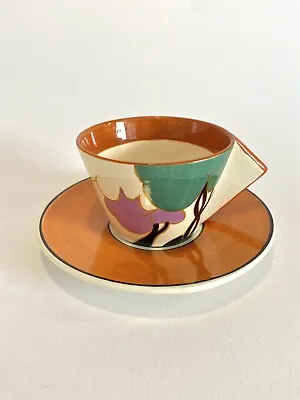 Buy Clarice Cliff Art Deco Style ‘Autumn’ Cup & Saucer MMA 1993 • 29.99£