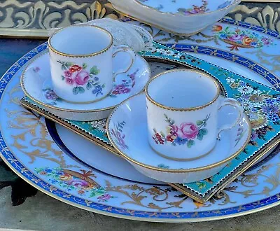 Buy Sevres Pair Cup And Saucer 18th 1778 Louis Xvi Period • 1,010.38£