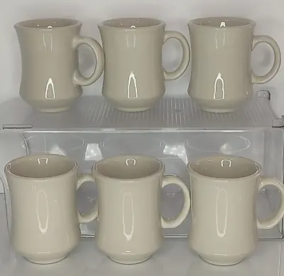 Buy Set Of 6 Crestware Ceramic White Bell Shaped Diner Style Coffee Mugs • 28.44£