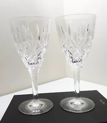 Buy 2 X Vintage Stuart Crystal Tewkesbury Cut Wine Glasses - Plain Base / Foot • 29.99£