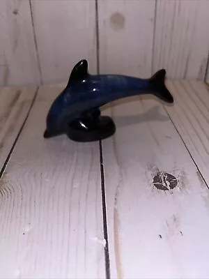 Buy Vintage Blue Mountain Pottery Cobalt Blue Miniature Dolphin Figurine Canada  • 13.51£