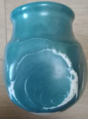 Buy Aviemore Pottery 6 Sided Vase Teal, Green, Blue Colour Excellent Piece • 9£