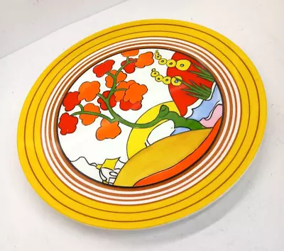 Buy Vintage 1994 Art Deco Wedgewood 'bridgewater' Yellow Patterned 70's Style Plate • 4.99£