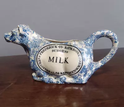 Buy Burgess Middleport Pottery Staffordshire Blue & White Cow Milk Jug/Creamer • 15£