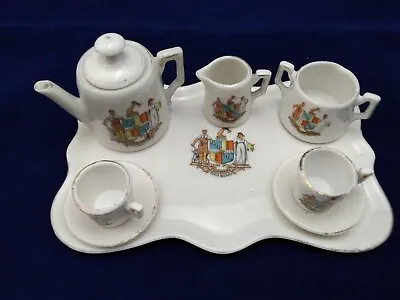 Buy Very Rare Gemma Birmingham Crestware Tea Service Set • 58£