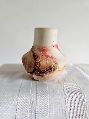 Buy Vintage Little Vase By Nemadji Pottery USA 3.5 H X 3 5/8 W Multicolor • 20.86£