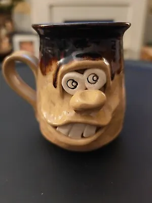 Buy Vintage Pretty Ugly Mug Cup Beaker Coffee Tea Handmade Studio Pottery Wales  • 14.50£
