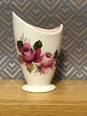 Buy Axe Vale Pottery Devon England Vase Floral Rose Design Elegant Stylish Shape • 1.99£