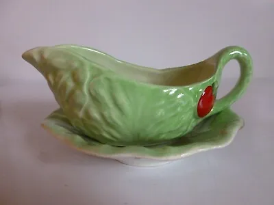 Buy Carlton Ware Small Sauce Boat And Saucer- Tomato And Leaf Design • 7.50£